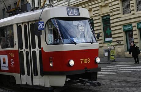 Pražská tramvaj - ilustrační foto.